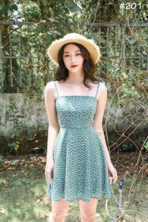 Đầm hoa nhí 2 dây xv