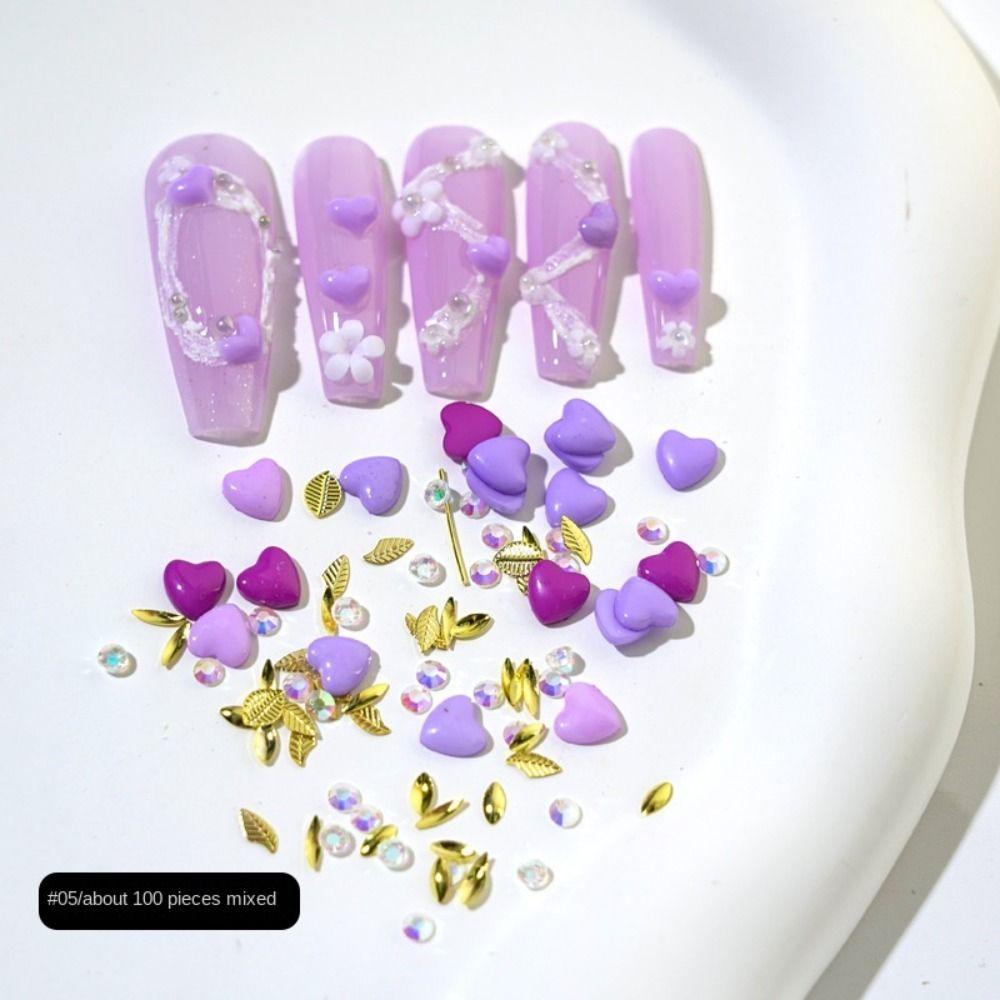 Hạt Nhựa Resin Màu Sắc Kẹo Ngọt Trang Trí Móng Tay Nghệ Thuật DIY