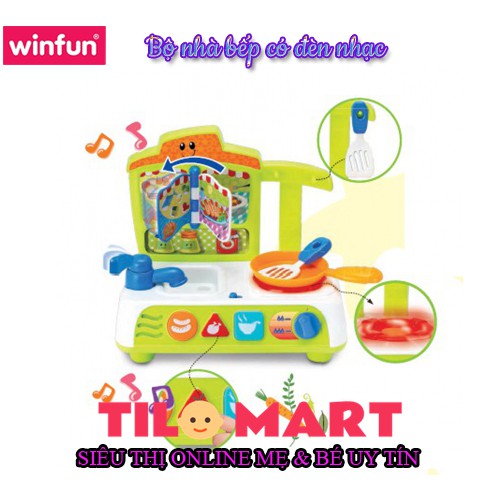 Bộ nhà bếp có đèn nhạc Winfun