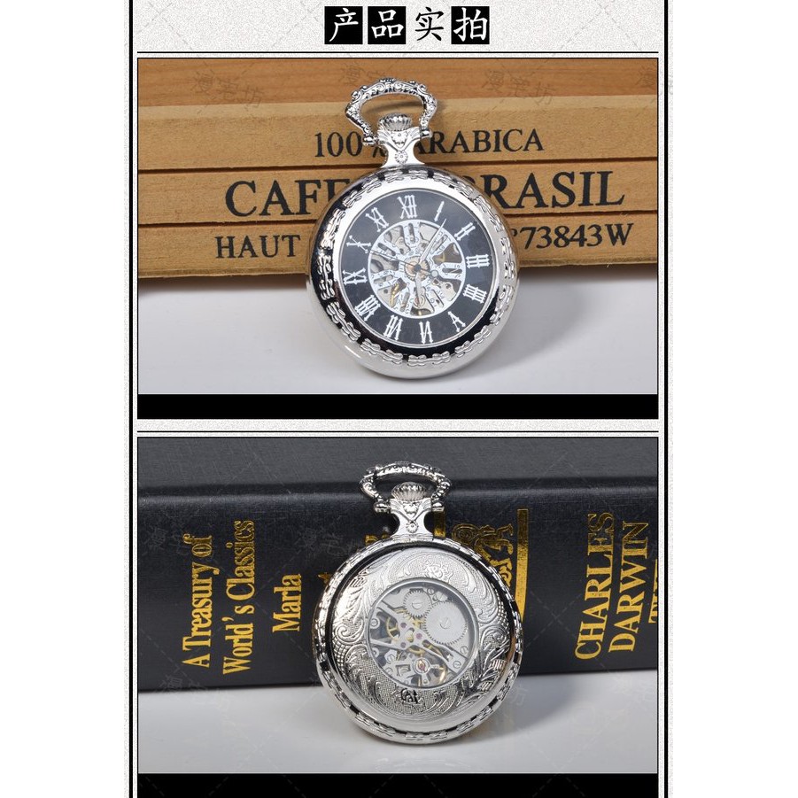 Đồng hồ cơ bỏ túi anime Touhou Wiki Gensokyo Sakuya hai chiều phong cách retro thời trang