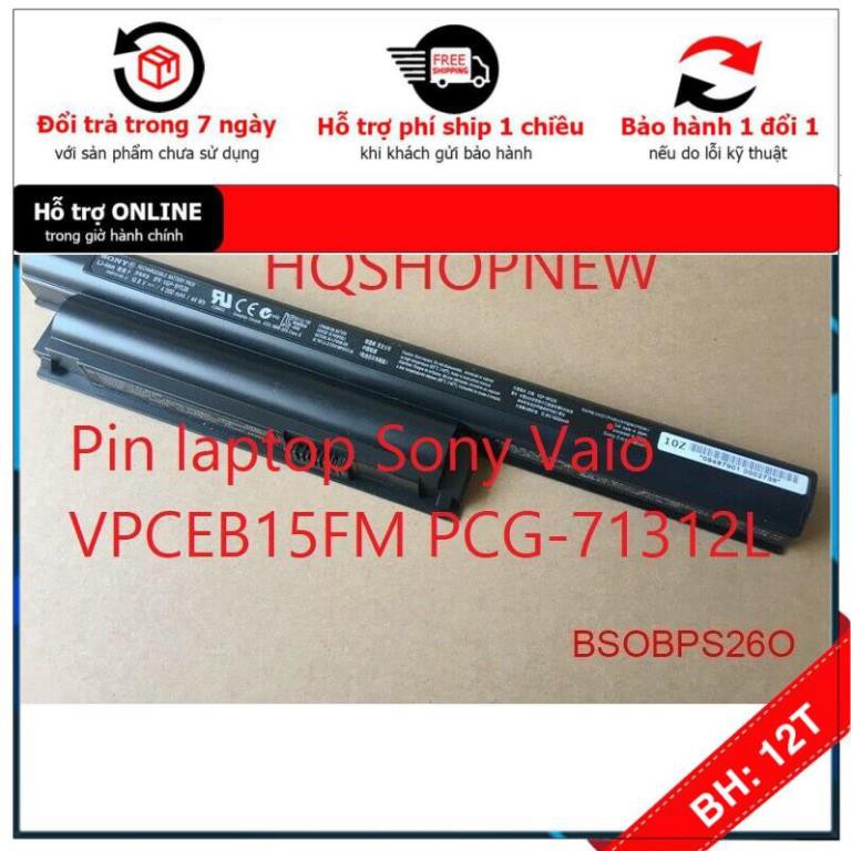 [BH12TH] ⚡[Pin zin] Pin laptop Sony Vaio VPCEB15FM PCG-71312L