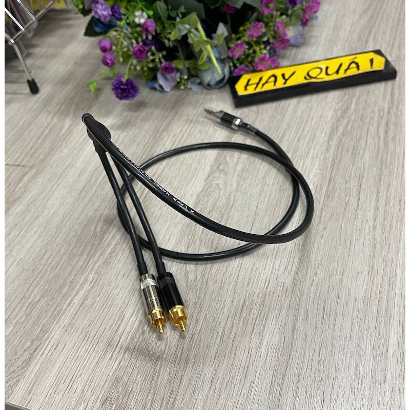 [Mã ELHACE giảm 4% đơn 300K] Dây LAPP KABEL chuyển jack 3.5mm sang 2 đầu RCA đực