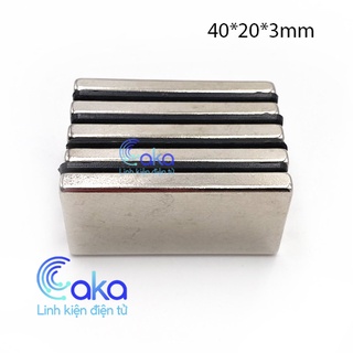 Nam châm đất hiếm 40x20x3mm