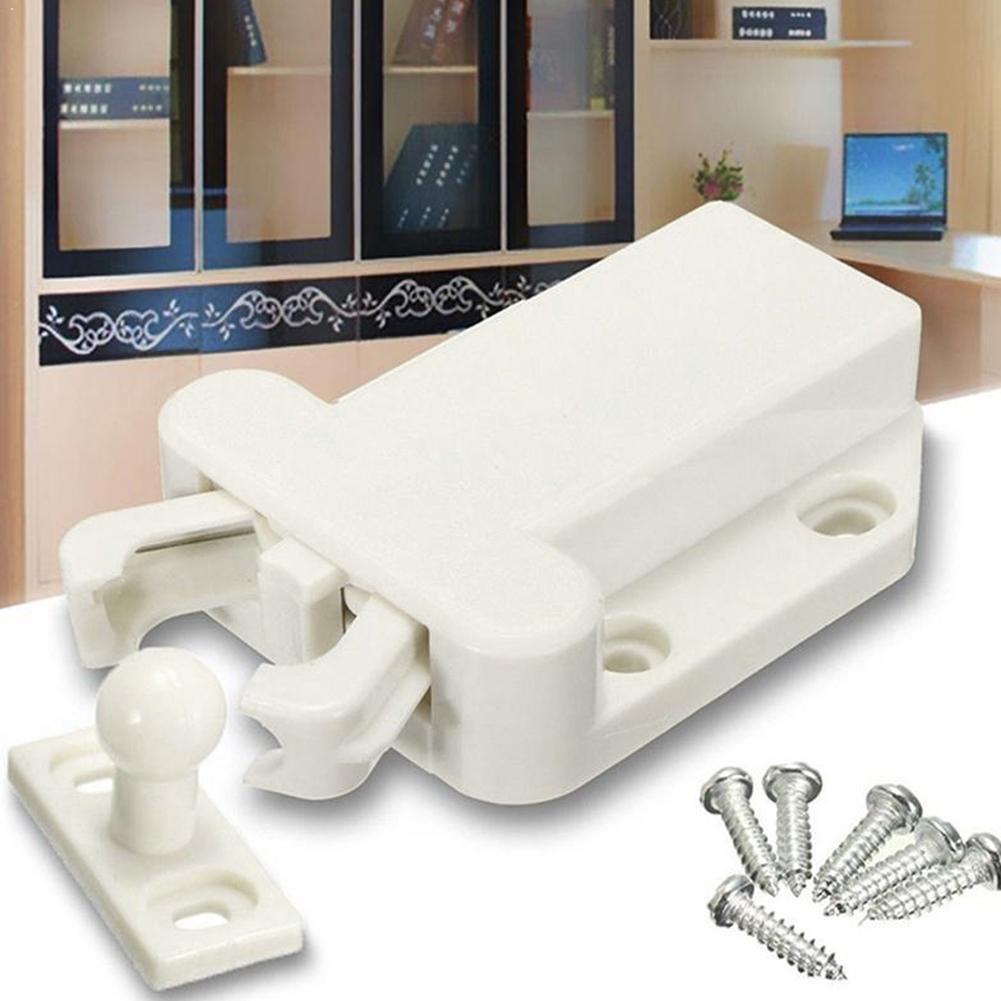 Phụ Kiện Khóa Cửa Tủ Không Từ Tính Kèm Ốc Vít Tiện Dụng