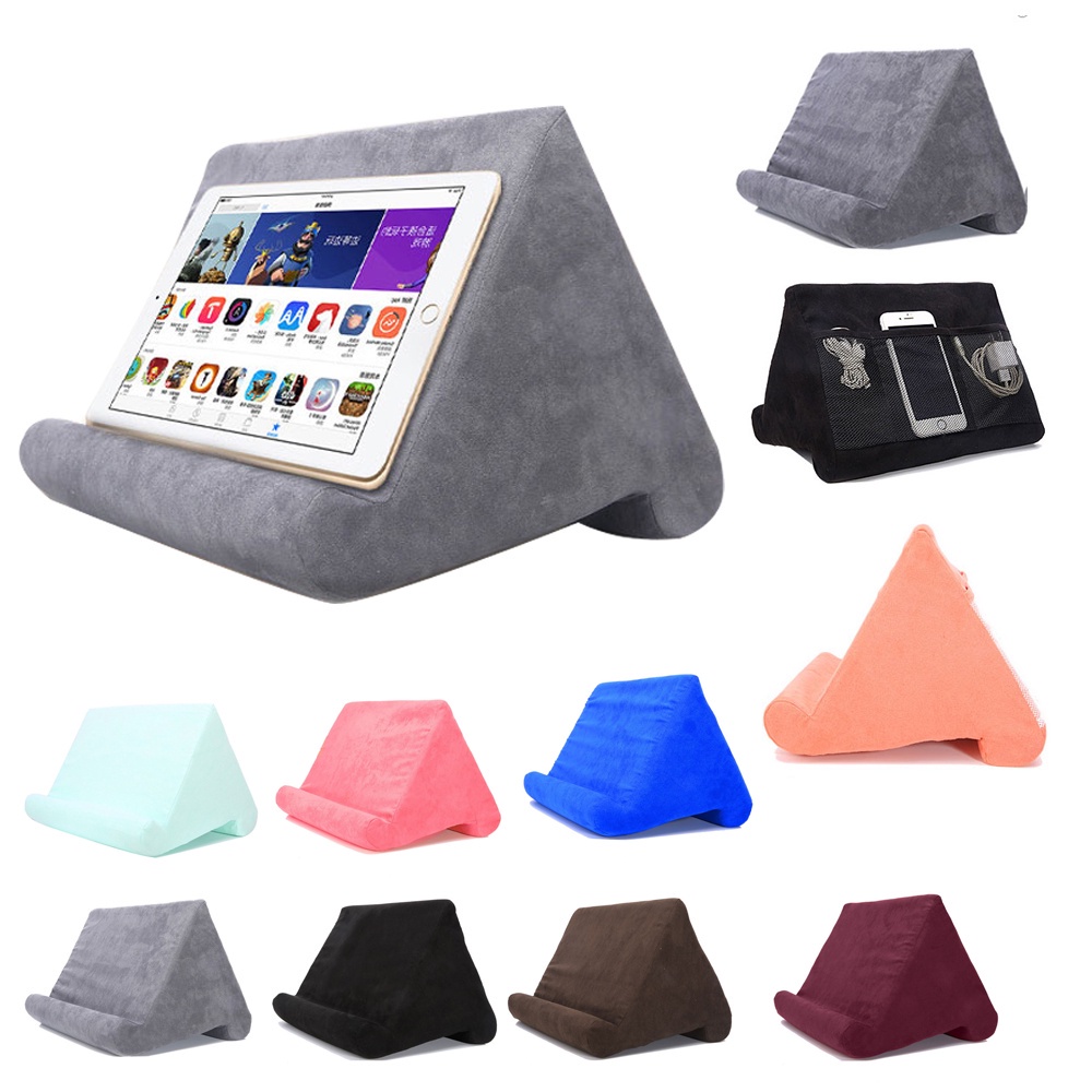 Giá đỡ máy tính bảng cho iPad Air 4 9,7 10,2 Pro 12,9 11 inch Giá đỡ máy tính bảng trên giường Samsung Lenovo Huawei Giá đỡ điện thoại bằng xốp mềm Tấm đệm đọc bằng bọt biển mềm