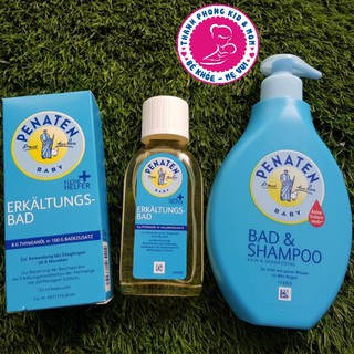 PENATEN - Combo sữa tắm + tinh dầu chống cảm cho bé