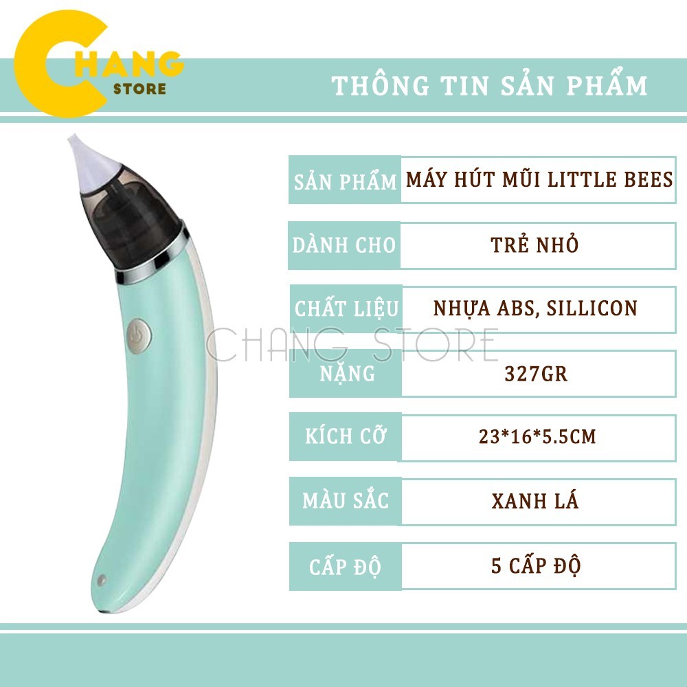 Máy Hút Mũi Đầu Mềm Cầm Tay Thông Minh  Pin Sạc Cho Bé