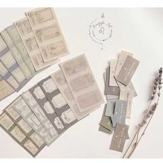 Giấy Note Retro Manor Nhiều Màu Vintage Làm Sổ, Tem Thư, Thiệp.