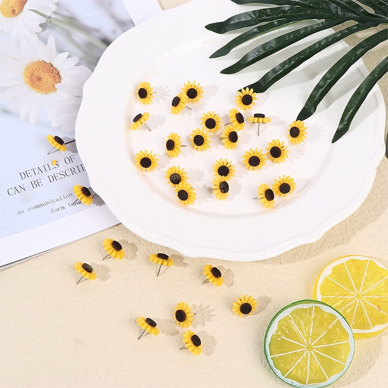 Set 20 ghim kẹp ảnh hình hoa hướng dương