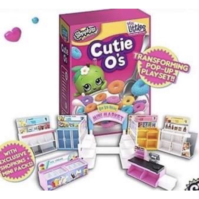 Set đồ chơi kệ siêu thị shopkins cutie o’s