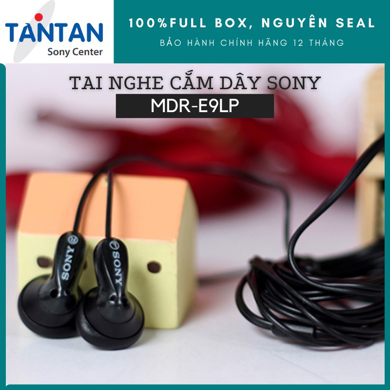 Tai nghe NHÉT TAI Sony MDR-E9LP | FREESHIP | Bộ màng loa 13,5 mm - Dây 1,2 m - Jack cắm 3.5mm - Miếng đệm tai