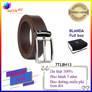 [HÀNG HIỆU] Thắt Lưng Nam Blanda - DA THẬT - Mã 7TLBH13 - Dây nịt da cao cấp, BH 3 năm, Bảo dưỡng miễn phí trọn đời