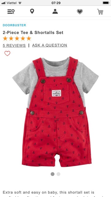 Yếm Carter’s bé trai