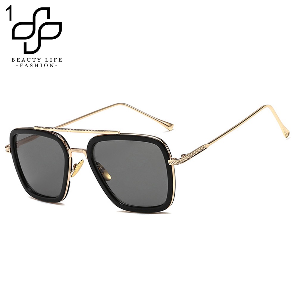 BEAUTY~ Tony Stark Square Lens Sunglasses Eye Protection Sun Glasses