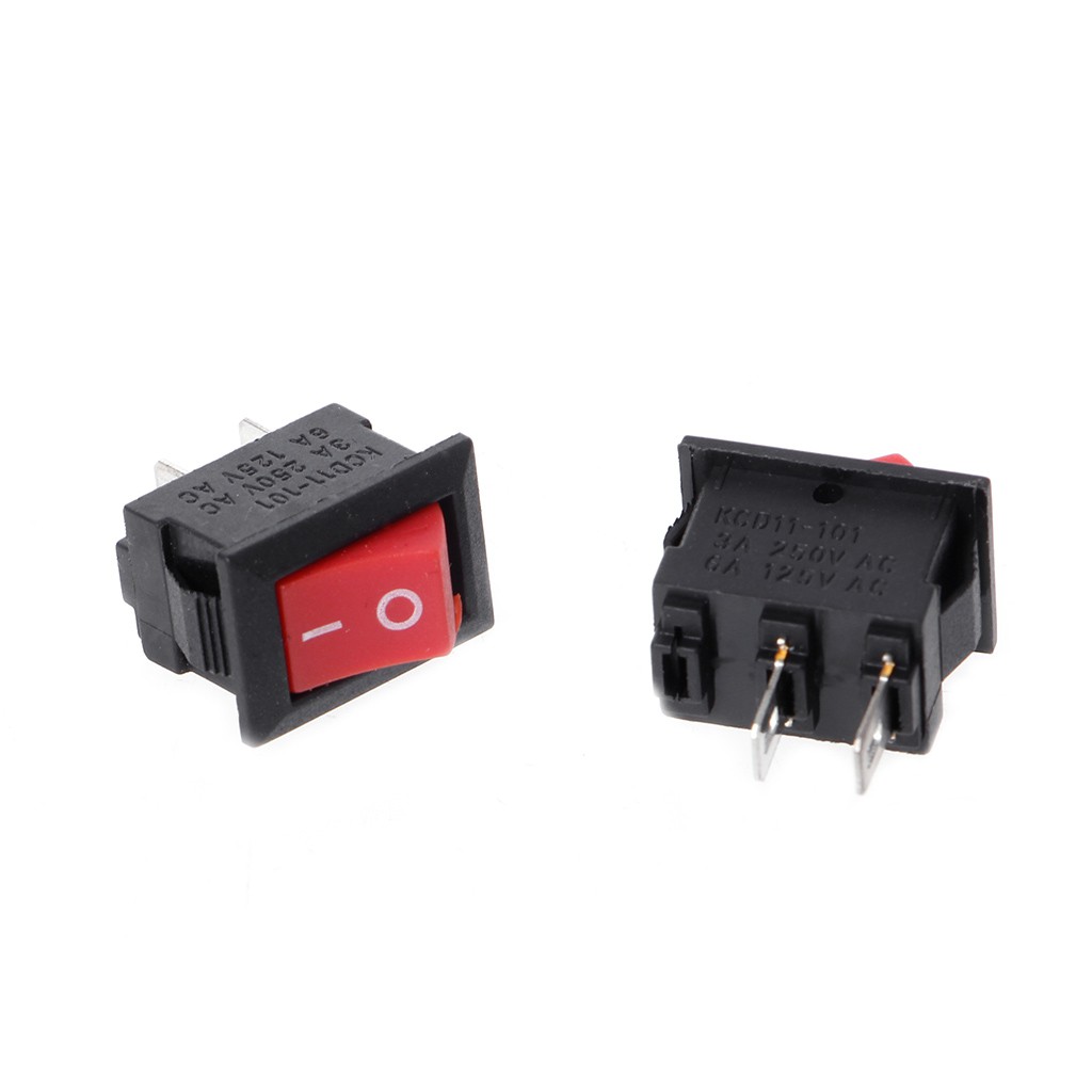 Set 10 công tắc bật/tắt 3A AC 250V 2 chấu 10x15mm chuyên dụng