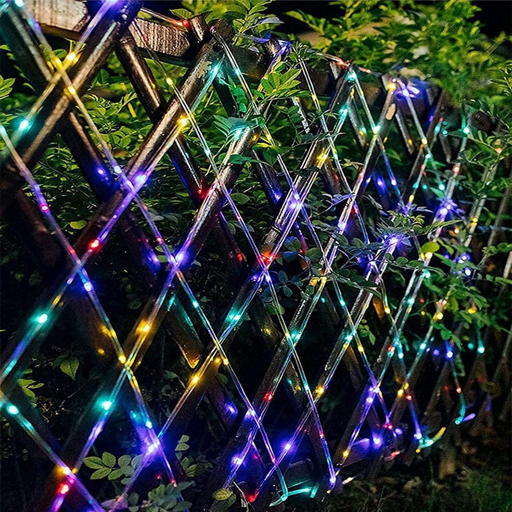 Dây đèn Led năng lượng mặt trời quấn cây chống nước 8 CHẾ ĐỘ NHÁY trang trí decor