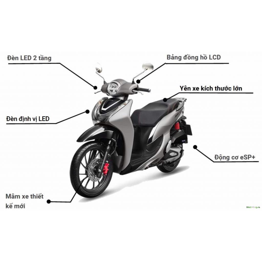 Gác Chân SH Việt 2012 - 2022 - Gác Chân Sau SH Mode 2013 - 2019 Hàng Honda Chính Hãng