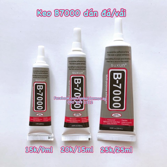 Keo B7000 dán tấm đá / vải