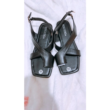 ZZ99- Dép sandal thời trang, xỏ ngón mũi vuông
