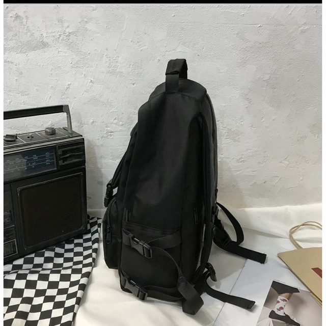 ( RẺ NHẤT SHOPEE ) Balo đi học All BLACK cá tính (TẶNG KÈM STICKER)