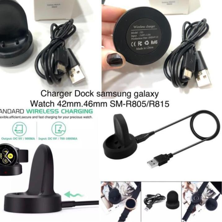 Đế Sạc Không Dây Cho Đồng Hồ Samsung Gear S2 S3 S4,S5 R800Watch 42mm/46mm/Watch 3/Active 2,Fit 2 R220