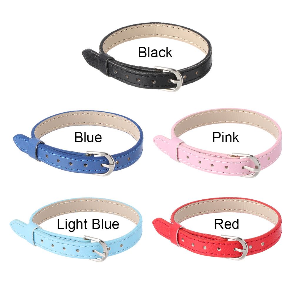 Thắt lưng da nhân tạo nhiều màu tuỳ chọn dài 22cm rộng 8mm cho búp bê DIY