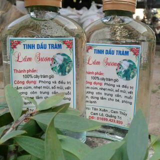 Tinh dầu tràm nguyên chất nhà nấu!! 100ml