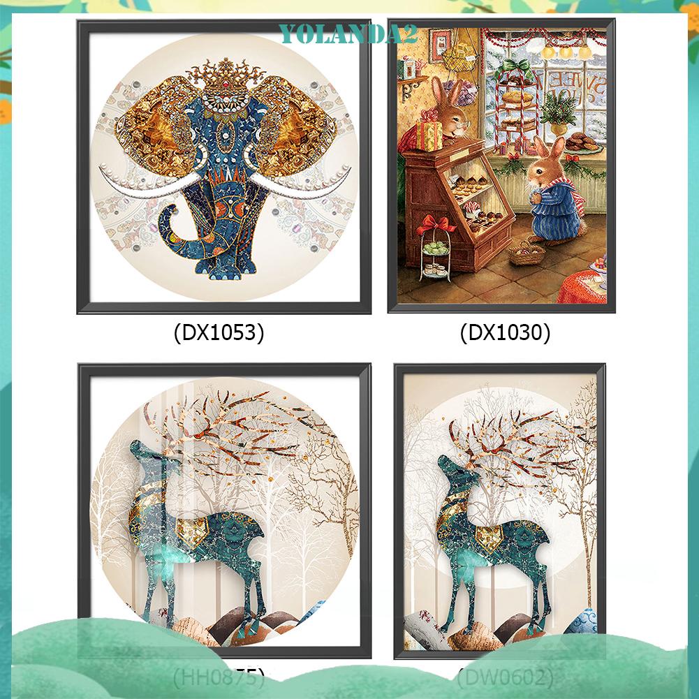 Bộ Tranh Thêu Chữ Thập Hình Động Vật 11ct