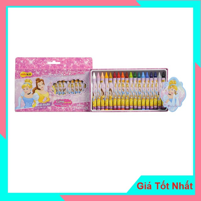 Bút Sáp Thiên Long 18 Màu Colokit Disney Princess CR-C029/PR