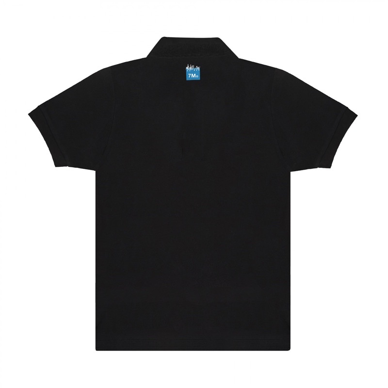 Áo Polo 7millions Basic - Màu đen - Unisex - Form cổ bẻ tay ngắn - Vải Cotton Organic cao cấp
