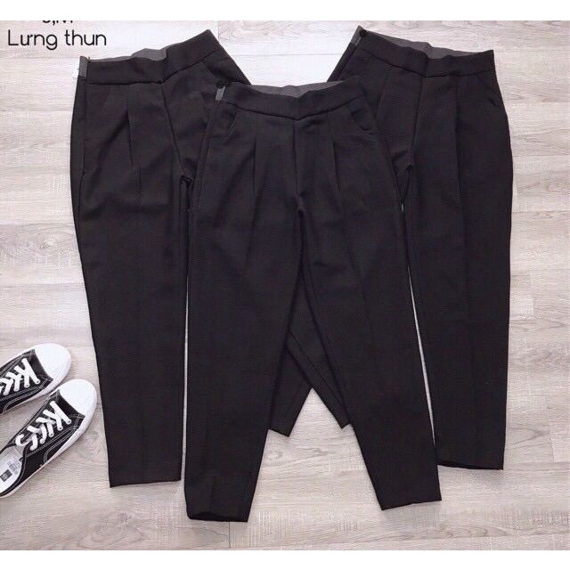 Quần Baggy Nữ Cạp Lưng Chun Sau