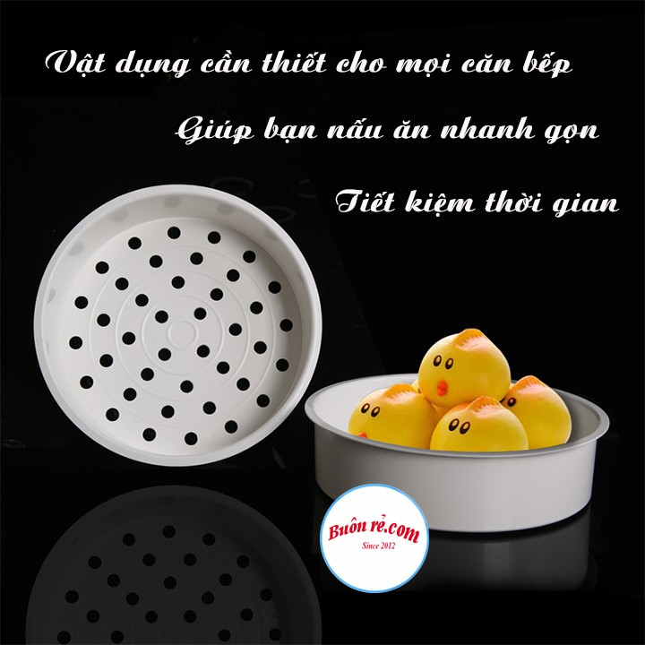 Xửng hấp thức ăn, bánh bao, xôi dẻo... NHỰA VIỆT NHẬT Plastic – khay hấp hình tròn (MS:2331/5615) Buôn Rẻ 01231