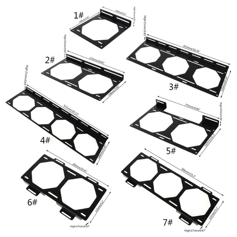 Giá đỡ quạt tản nhiệt 240 cho quạt tản nhiệt kích thước 12/ 14cm