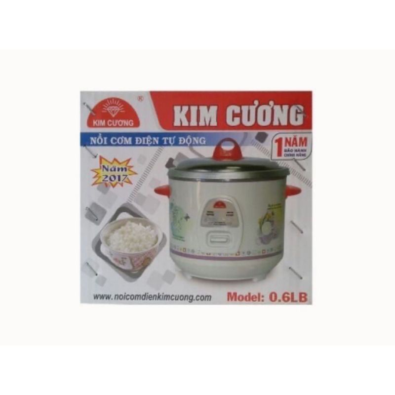 nồi cơm điện kim cương 0,6l nắp rời