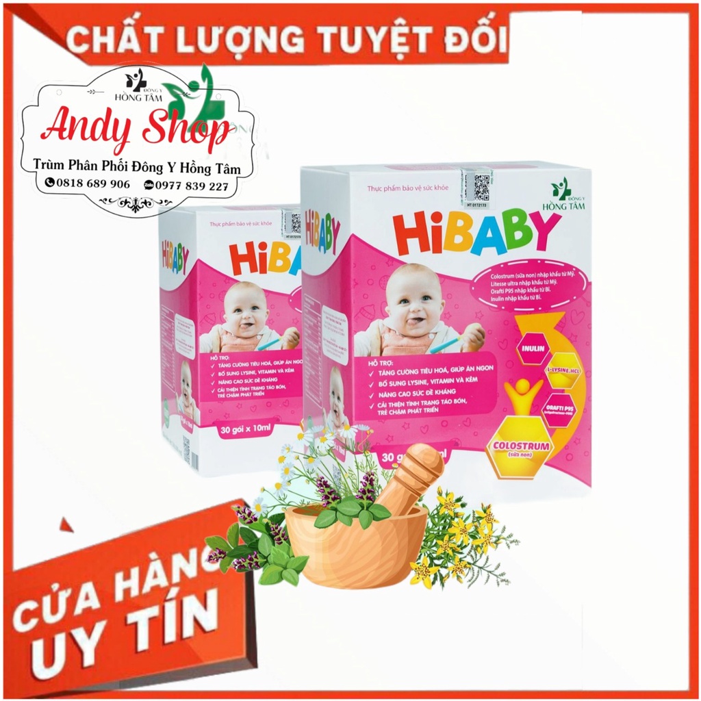 TẶNG KÈM BALO CHO BÉ Siro Hibaby giúp trẻ ăn ngon cải thiện hệ tiêu hóa Hồng Tâm - Đông Y Hồng Tâm