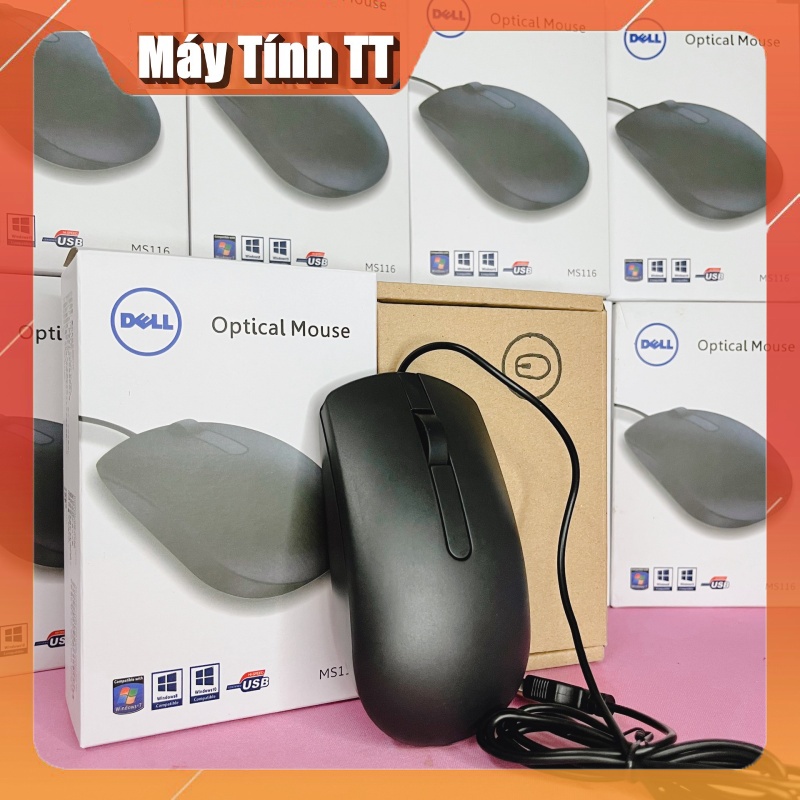 Chuột màn hình Dell Ms116 có dây siêu bền - Máy Tính TT