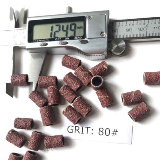 Đầu chà nhám gắn trục 6.35mm grit 80
