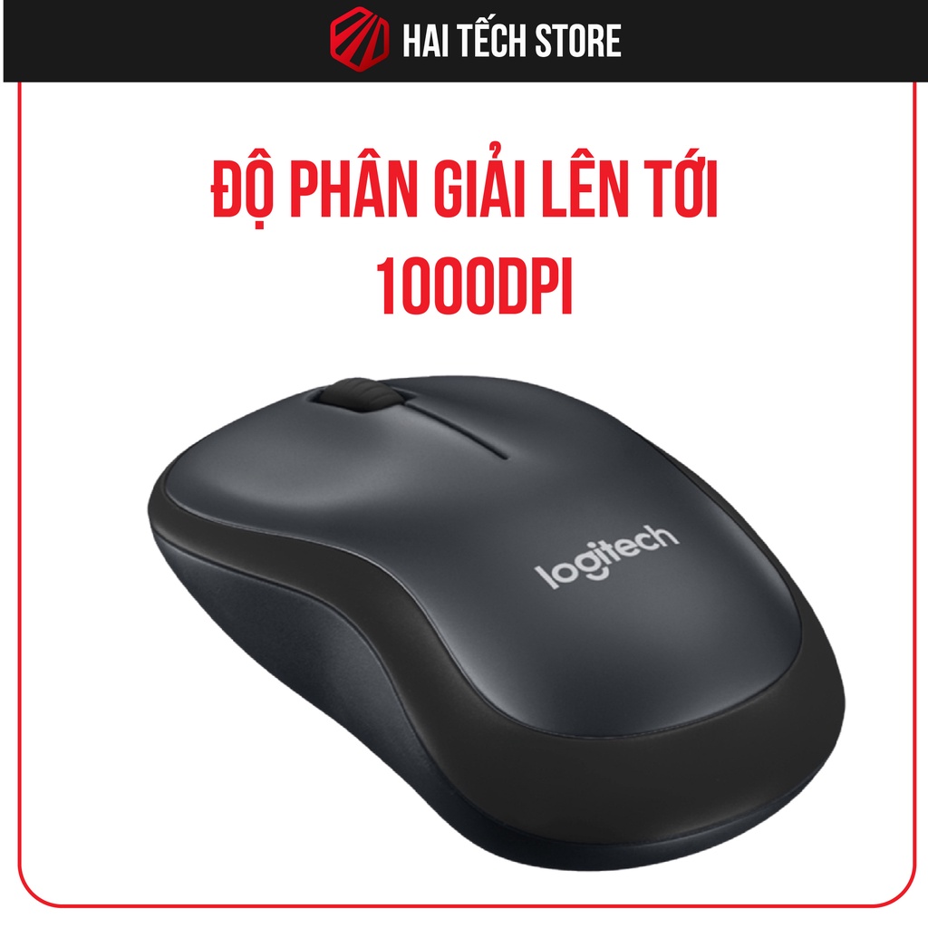 Chuột không dây M220 LOGITECH cảm biến quang học mượt mà 1000DPI , chuột máy tính thiết kế nhỏ gọn, chuột laptop