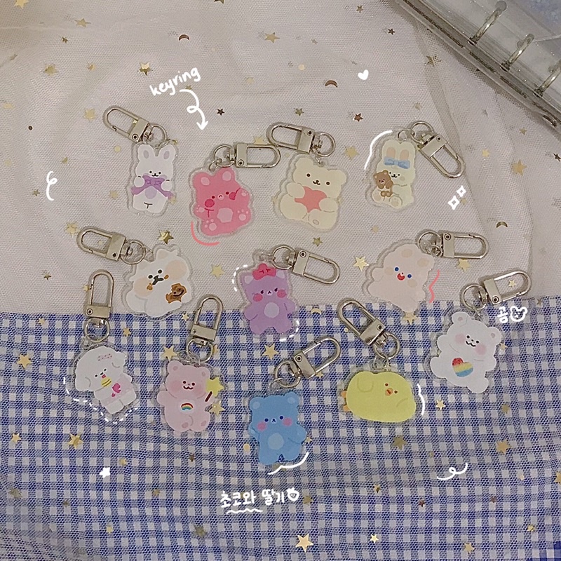KEYRING BLING BLING | Móc khoá trang trí lấp lánh