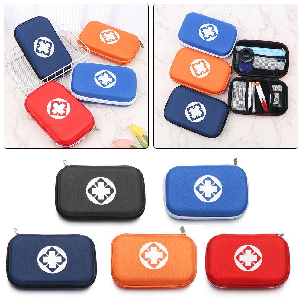 ♫DAPHNE♫ Home Storage Medicine Storage Bag Outdoor Travel Camping Survival Medical Bag Portable Medical Bag Survival Kit Aid Box Oxford Cloth Multifunctional Medical EVA Bag Emergency Kit Car Anti-pressure/Multicolor