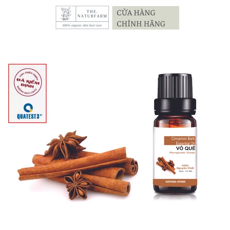 [ 10ML ] Tinh Dầu Vỏ Quế Nguyên Chất Organic - Cinnamon Bark Essential Oil