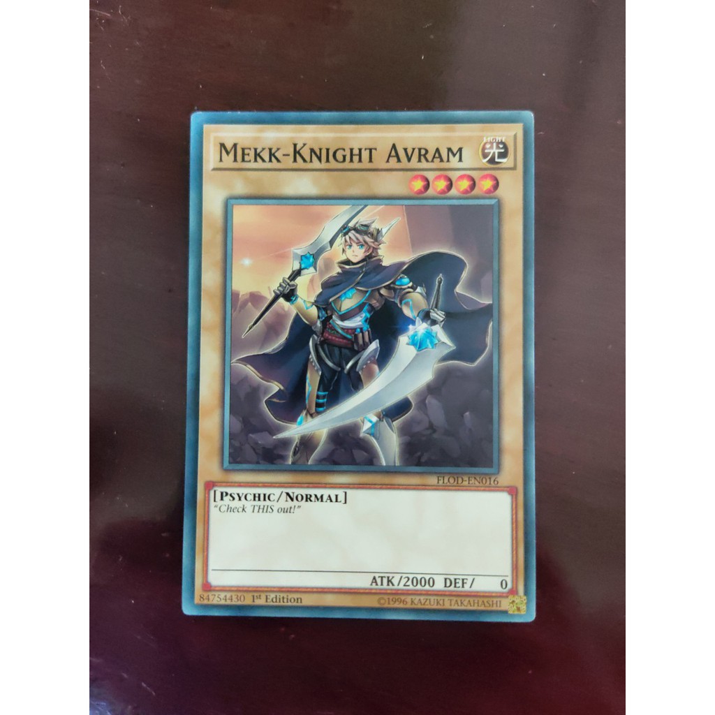 Thẻ Bài Yugioh Monster Mekk-Knight Avram - FLOD-EN016 - Common