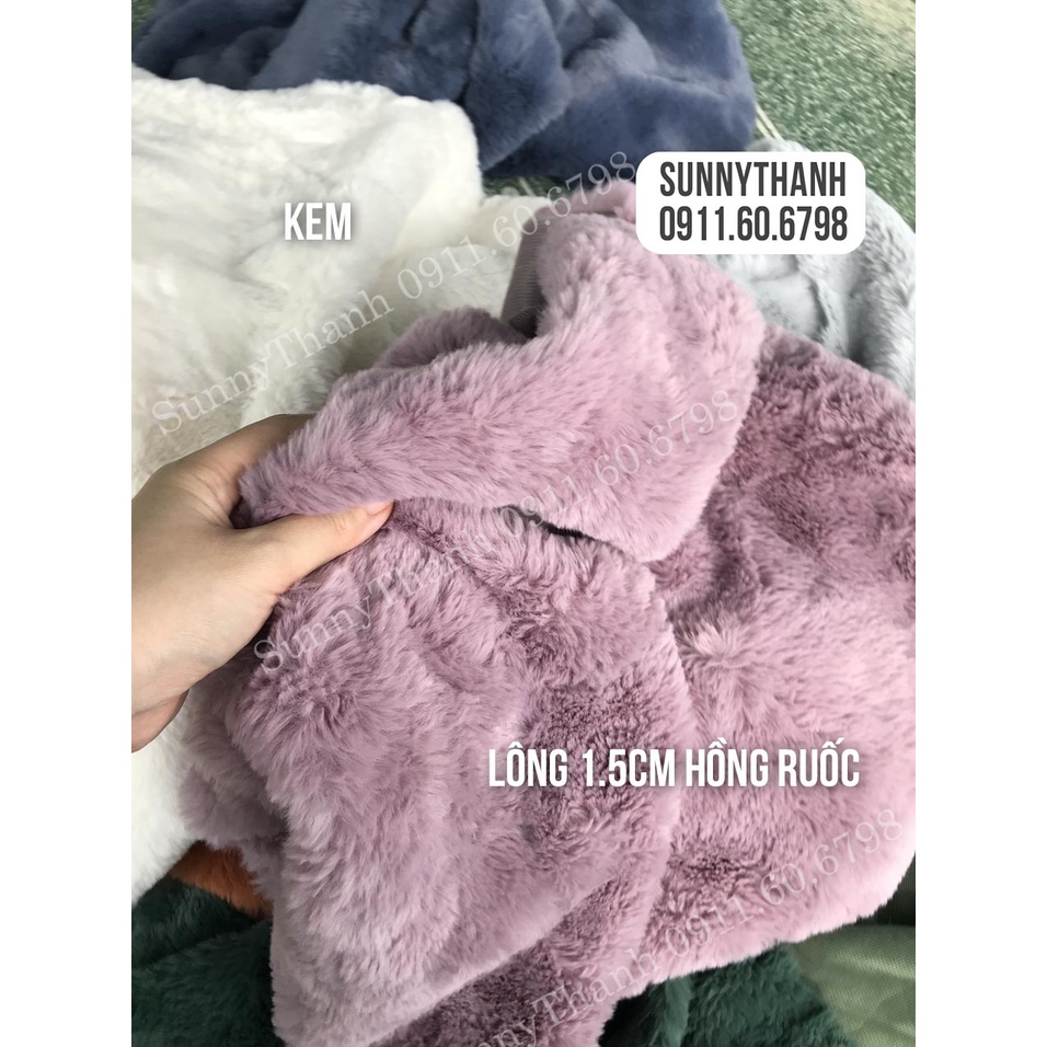 SALE QUÁ RẺ ! Sale vải khúc lông thỏ LẠNH siêu mềm mịn mướt - giá bèo so với vải mét