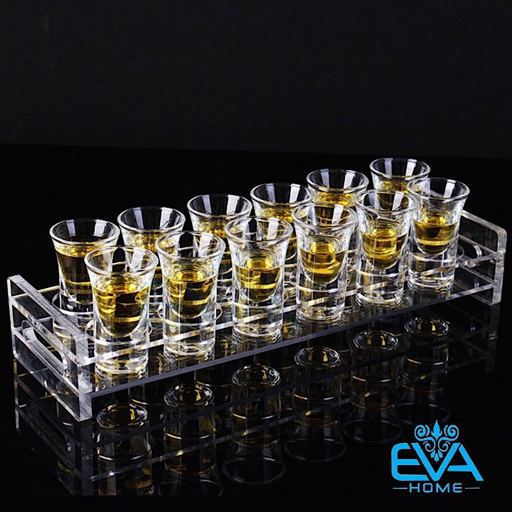 Bộ 12 Ly Thuỷ Tinh Nhỏ Dáng Ly Rượu Shot 20-34 Ml Deli EY3001 M2957