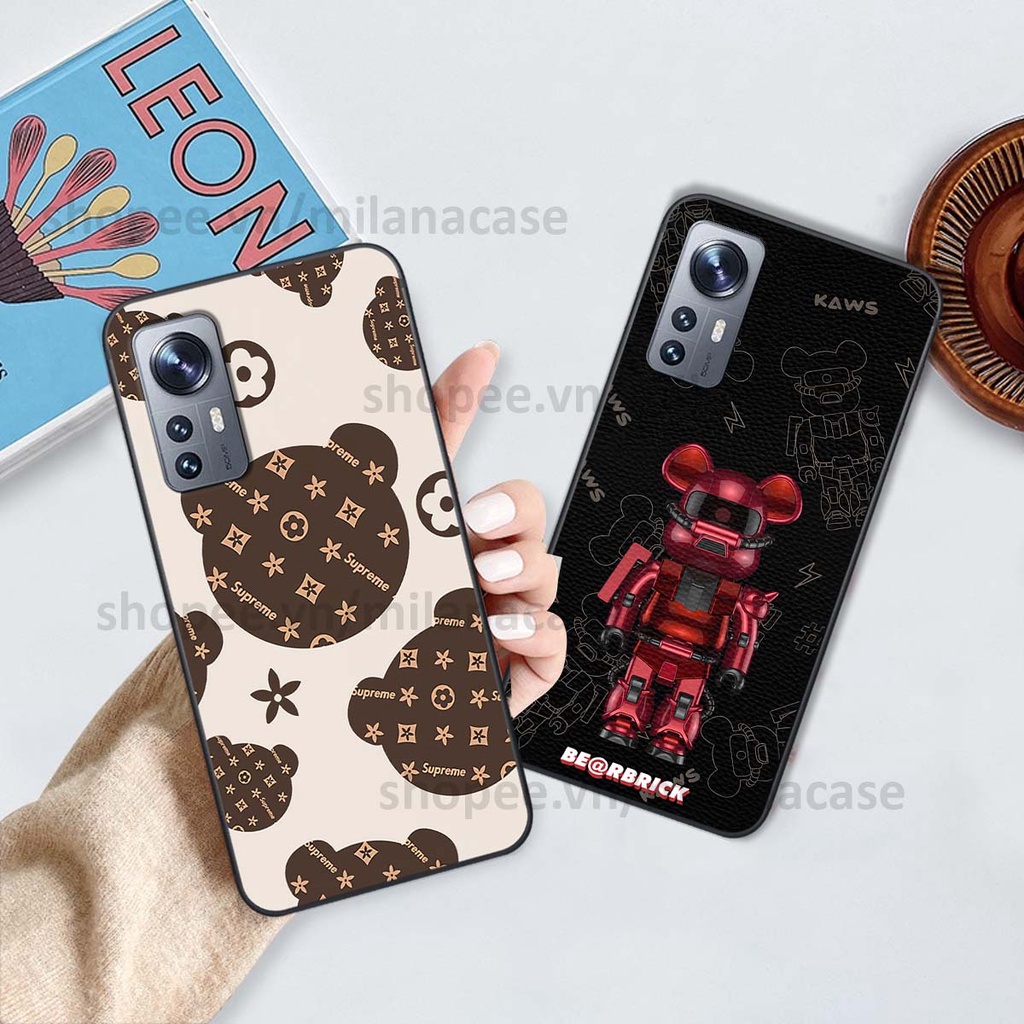 Ốp Xiaomi 12 / Xiaomi 12 Pro gấu be@rBrick gấu Teddy Kaws siêu đẹp, phong cách, cá tính