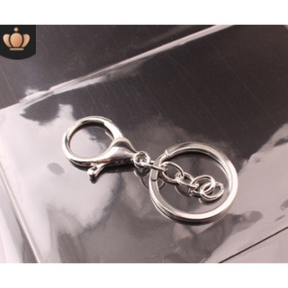 1 CÁI - MÓC KHÓA KIM LOẠI 4 KHOEN TRÒN XÍCH - PHỤ KIEN DIY