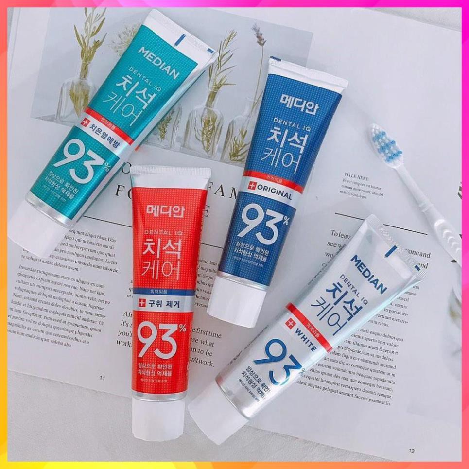 [FreeShip – hàng Auth] Kem Đánh Trắng Răng MEDIAN 93% Tooth-Paste 120gr, Kem đánh răng Median Hàn Qu