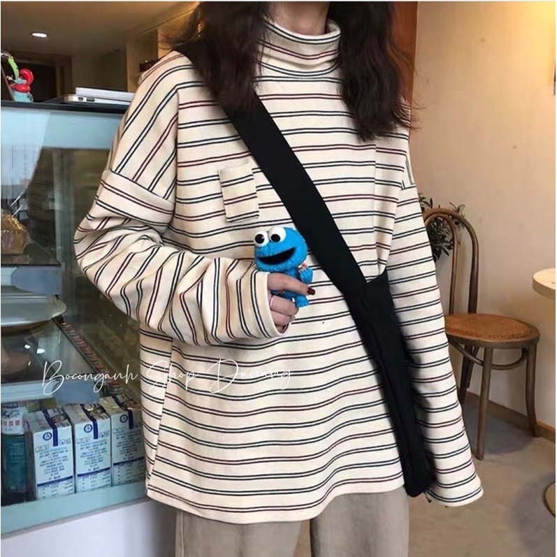 Áo Pull Kẻ Dài Tay 1681155 Form Vừa