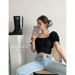 Áo croptop - Black top A06