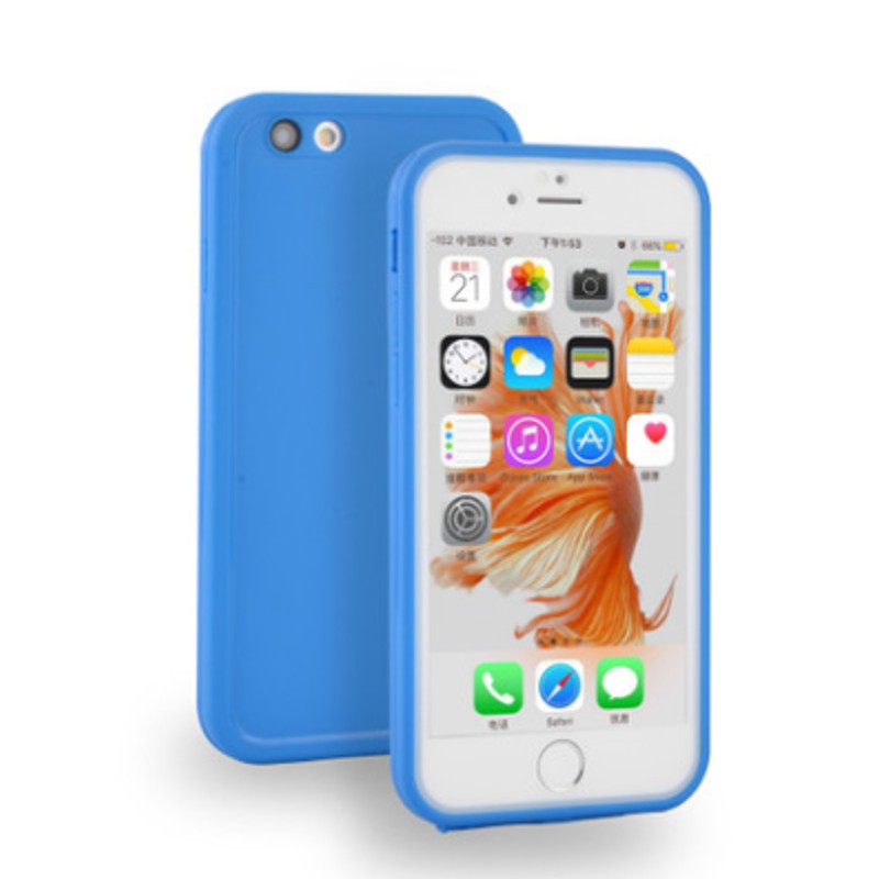 Ốp điện thoại silicone chống thấm nước màu trơn cá tính cho Iphone 5/6/6plus/8/X